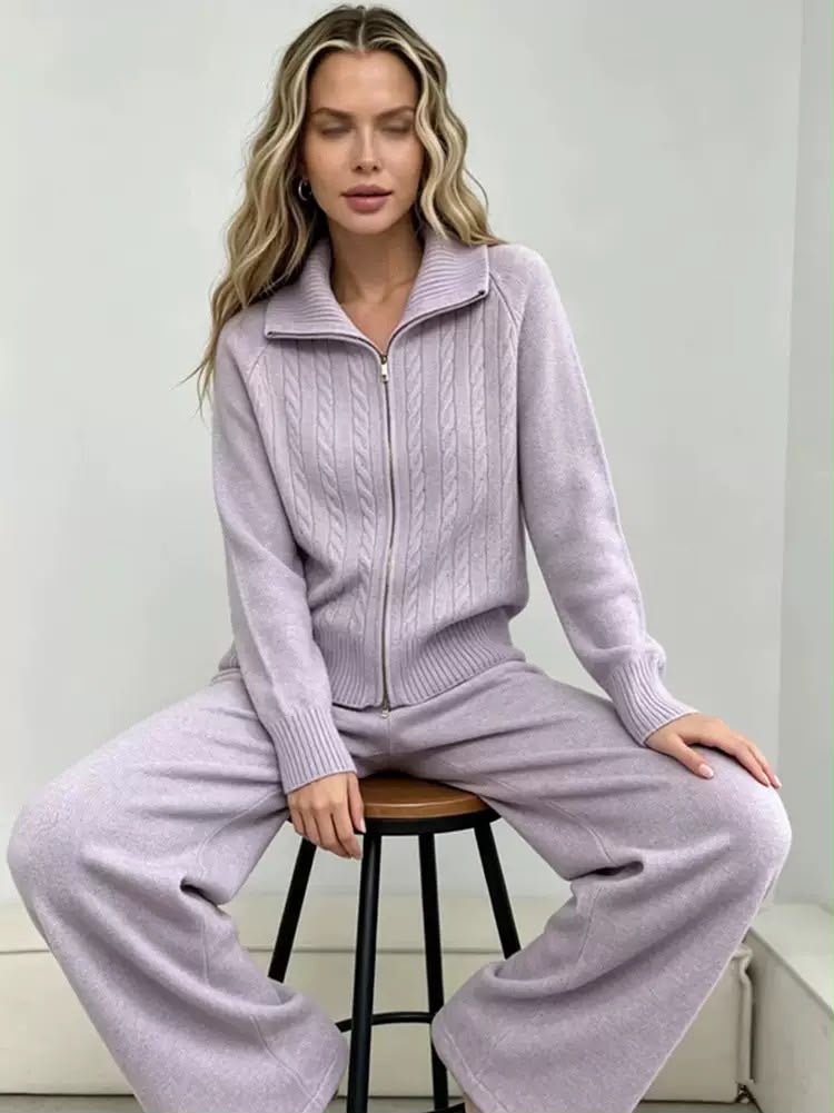 Amélie Cable-Knit Lounge Set