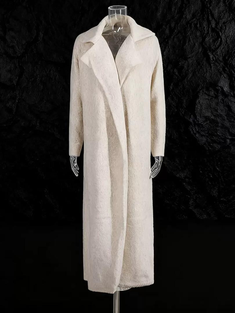 Cozy Bloom Knit Set – 3-Piece Turtleneck, Skirt & Coat