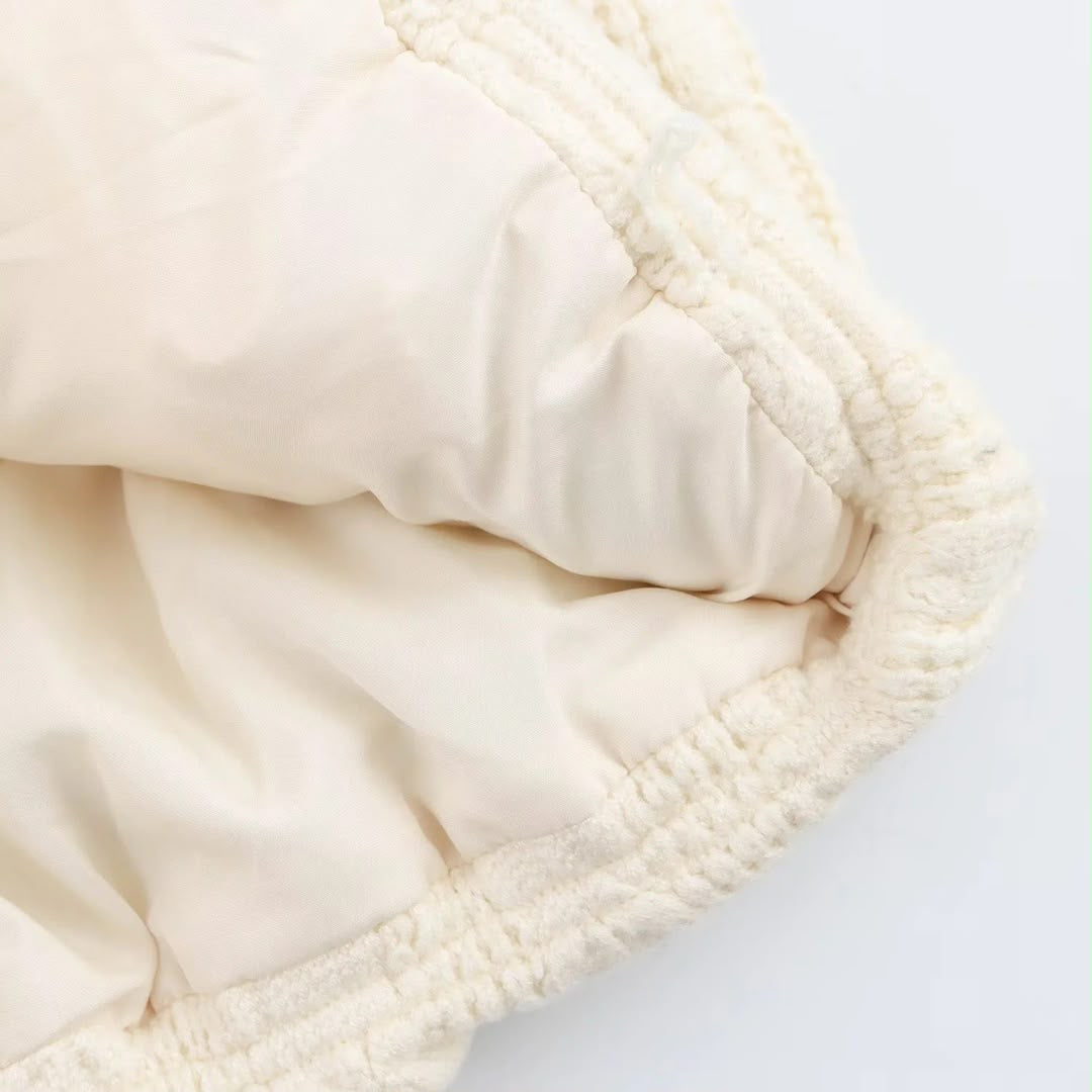 Cable Knit Puffer Vest