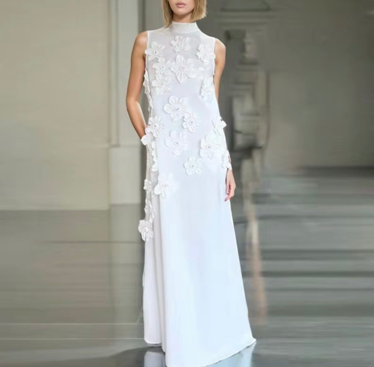 Petal Bloom Maxi Dress