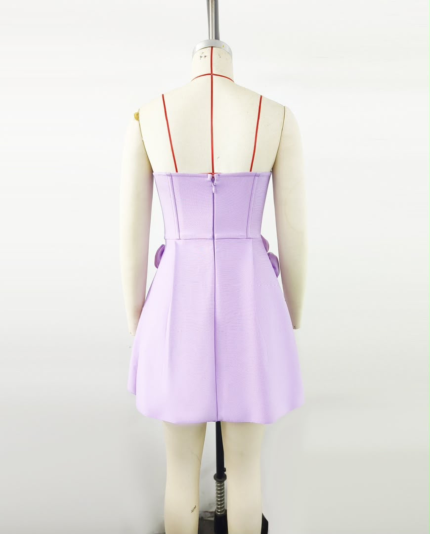 Rosette Charm Mini Dress