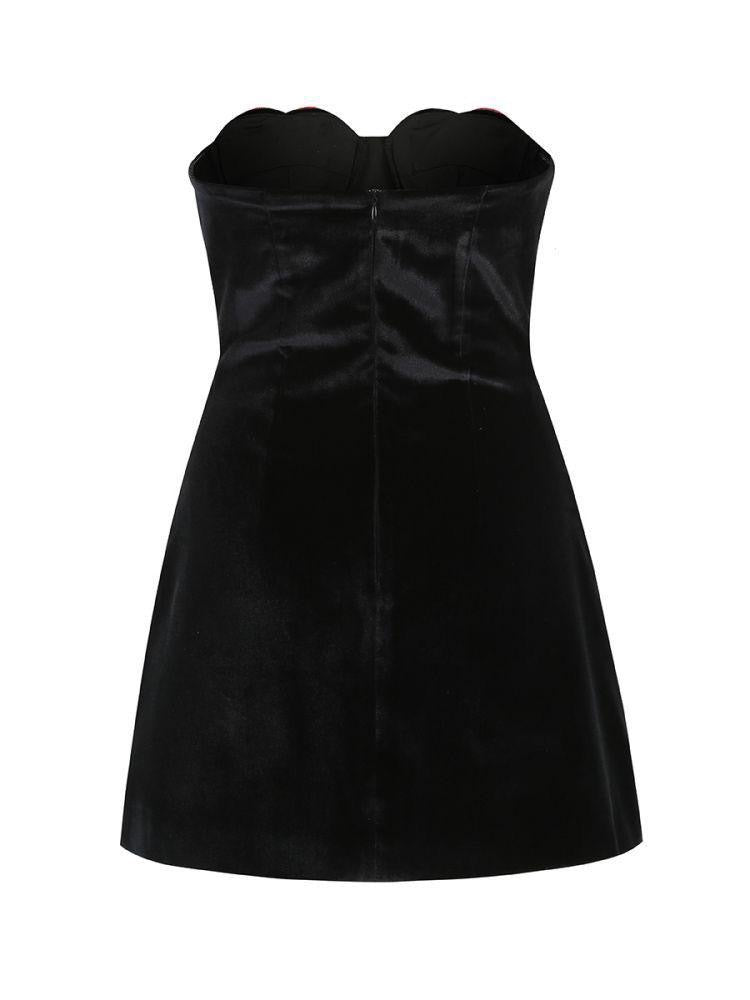 Heart Charmer Velvet Mini Dress