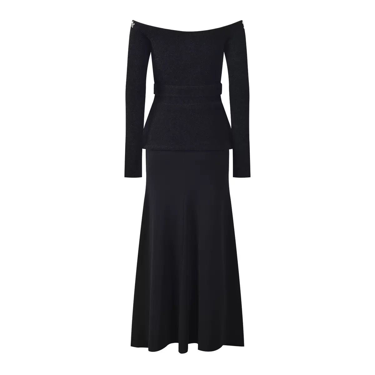Crystal Empress Off-Shoulder Dress