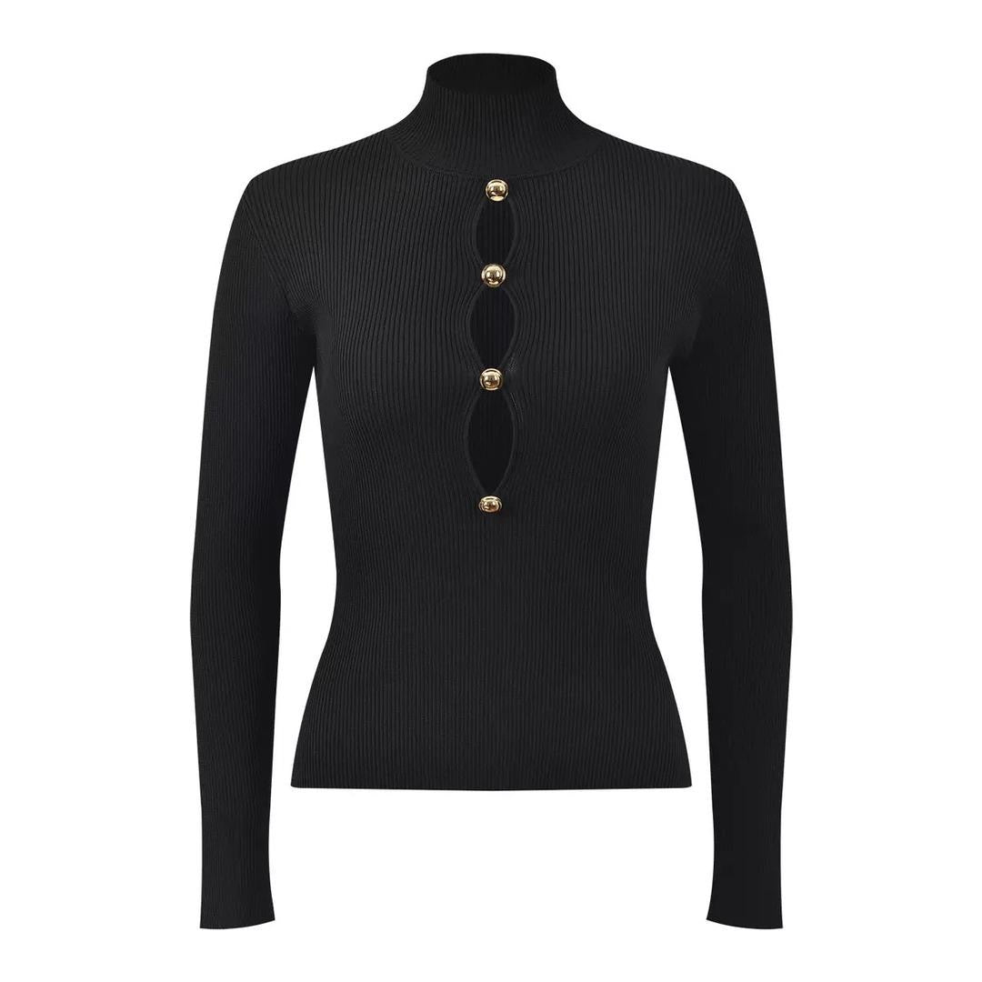 Divina Gold Accent Top