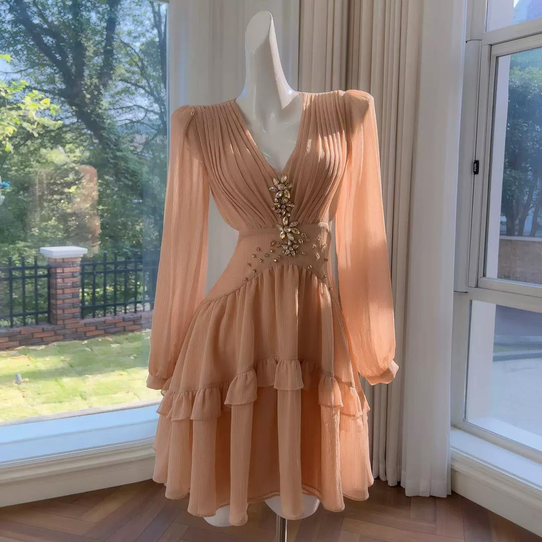 Crystal Blossom Mini Dress