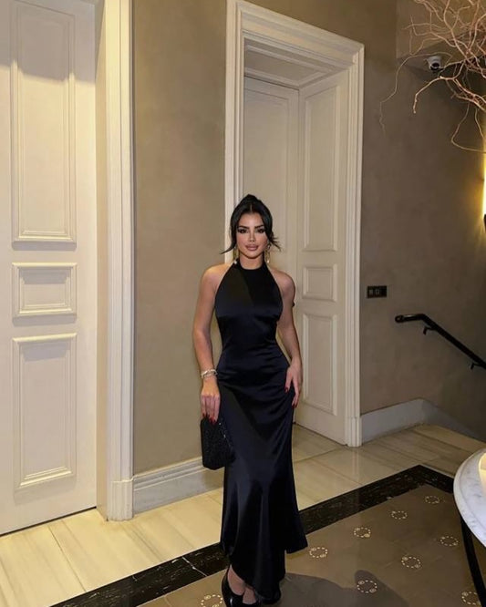 Midnight Muse Satin Dress