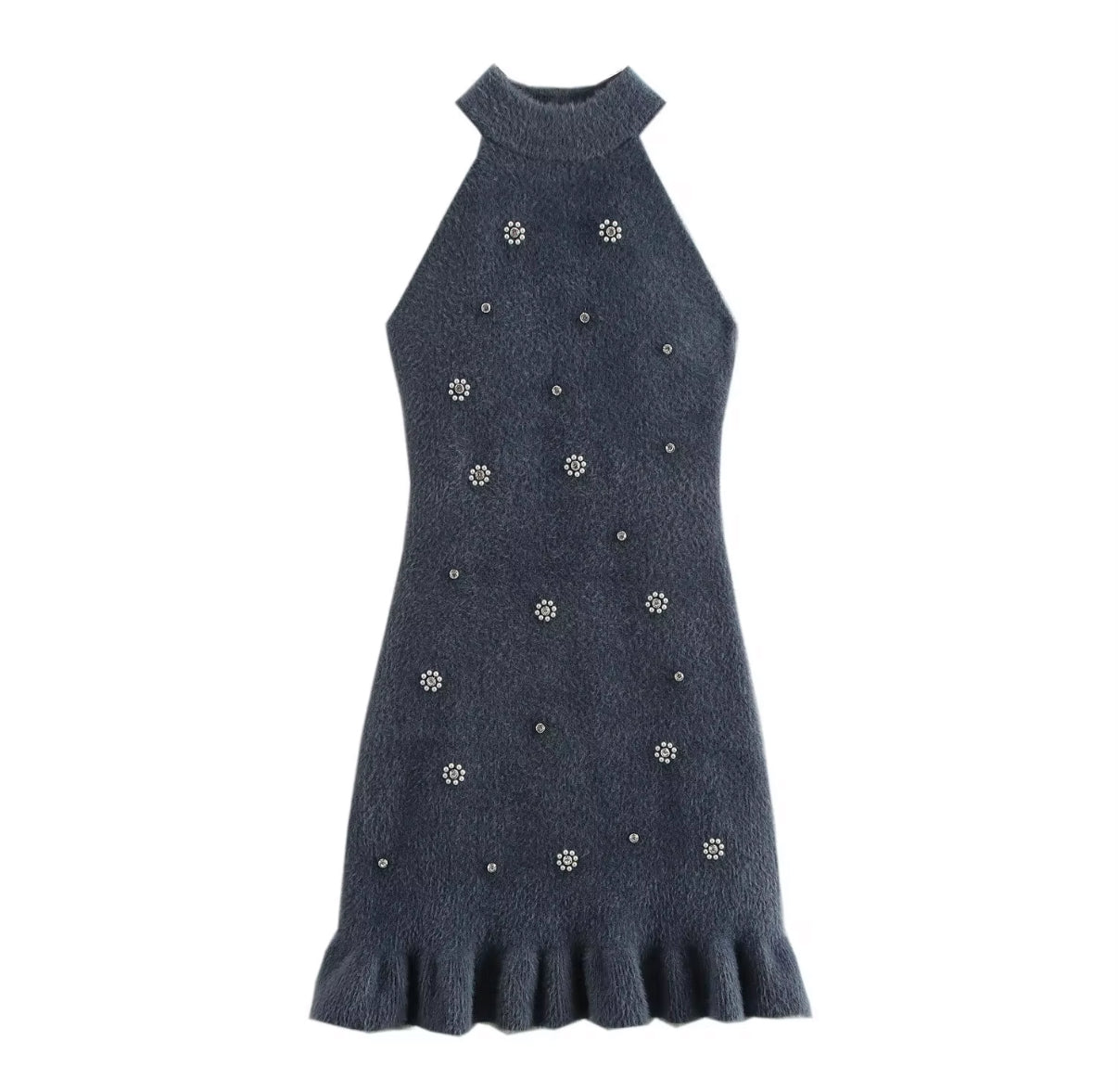 Crystal Knit Mini Dress