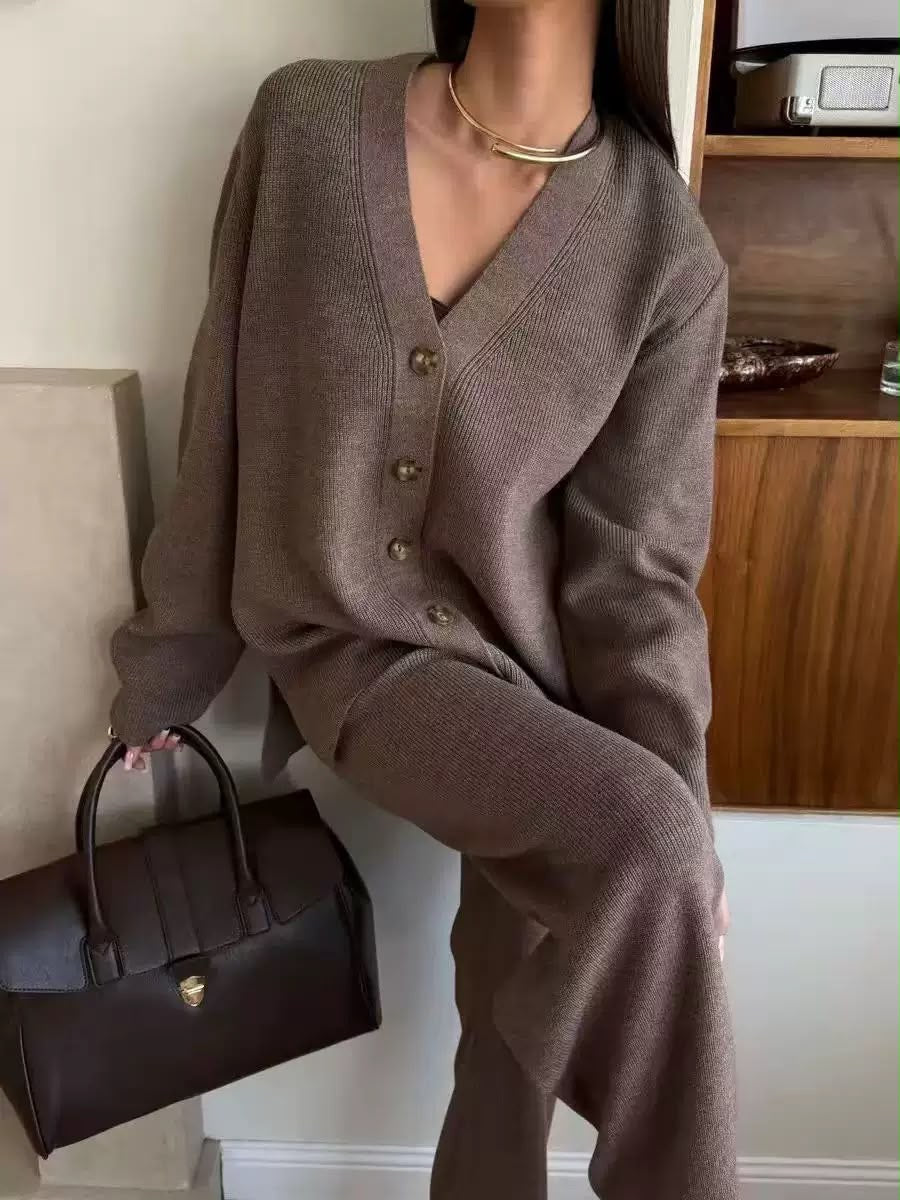 Élise Cardigan Knit Set