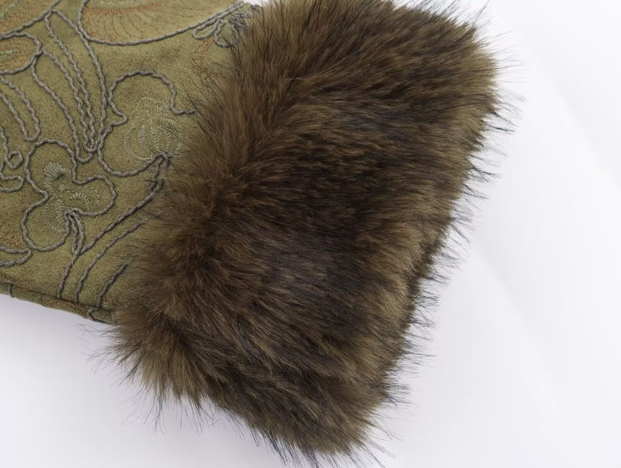 Olive Royale Fur Jacket