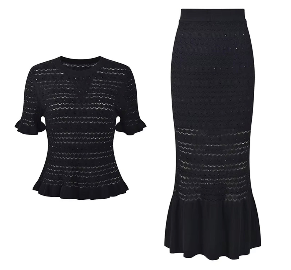 Crystal Knit Mermaid Set