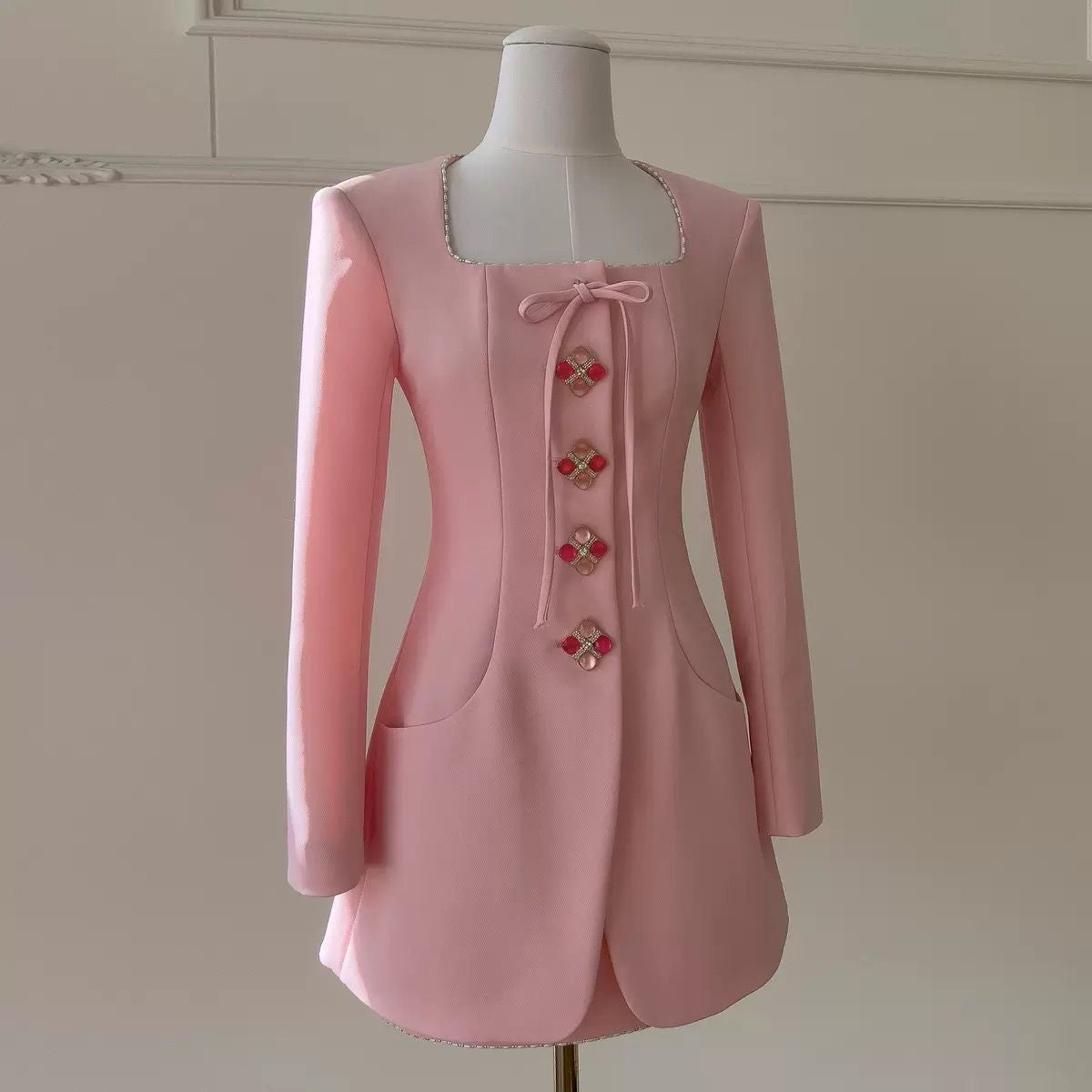 Blush Grace Blazer Dress