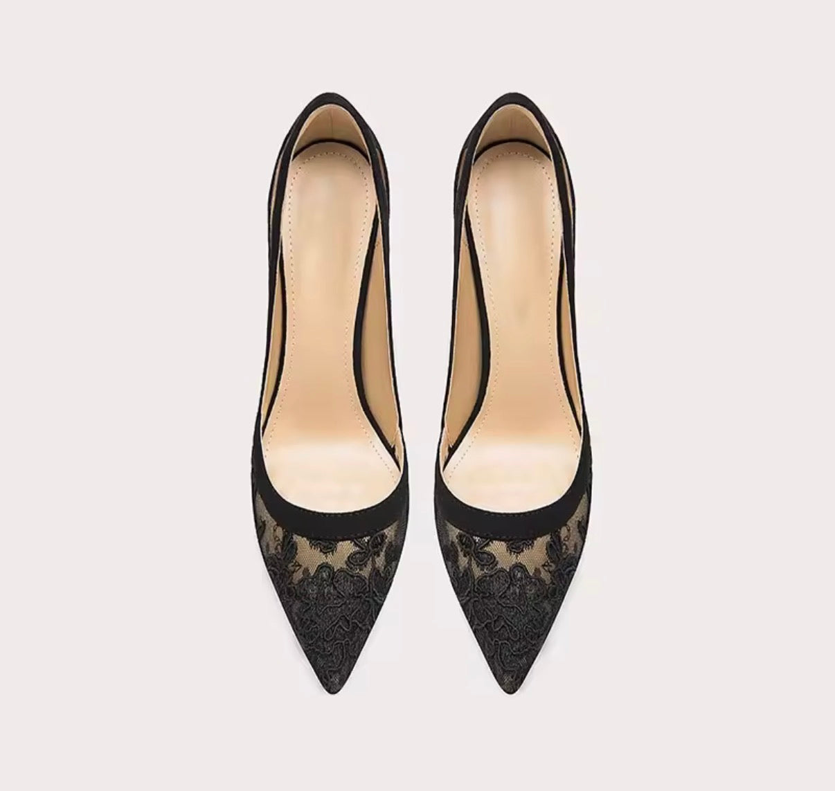 Lace Elegance Heels