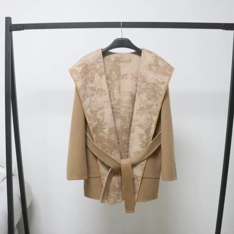 Toile Reversible Belted Coat