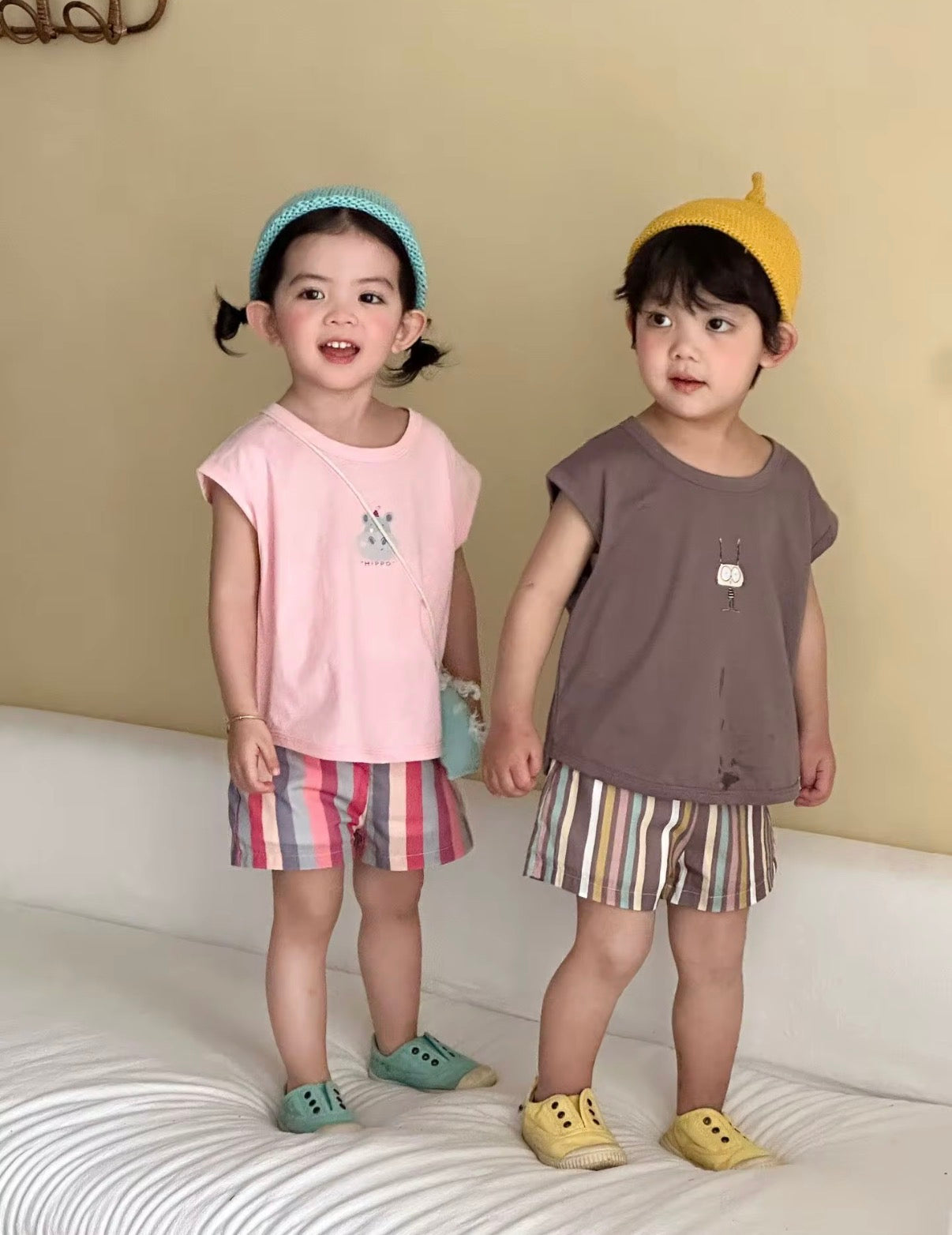 Pastel Stripe Pals Set