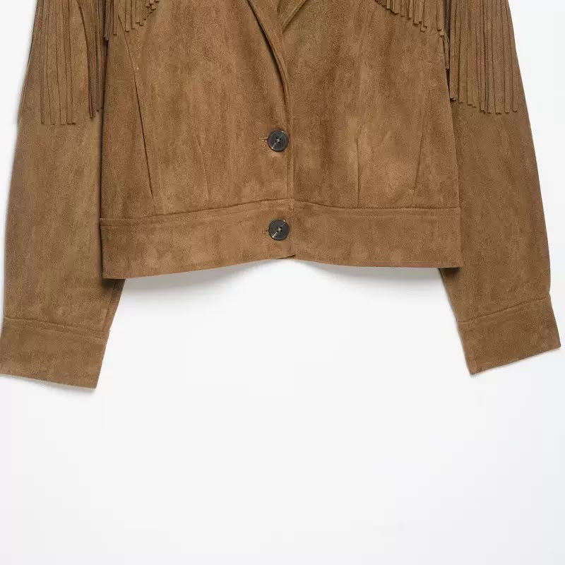 Western Fringe Suede Jacket