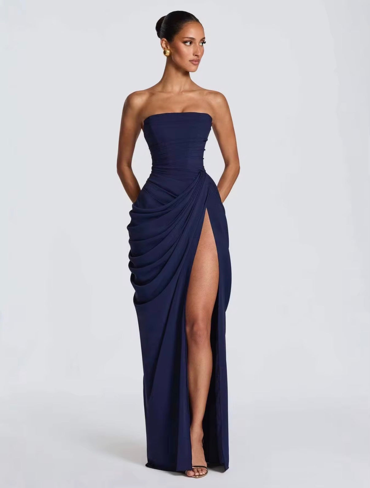 Midnight Drape Gown