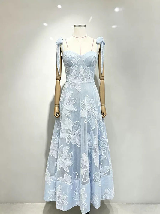 Floral Corset Midi Dress