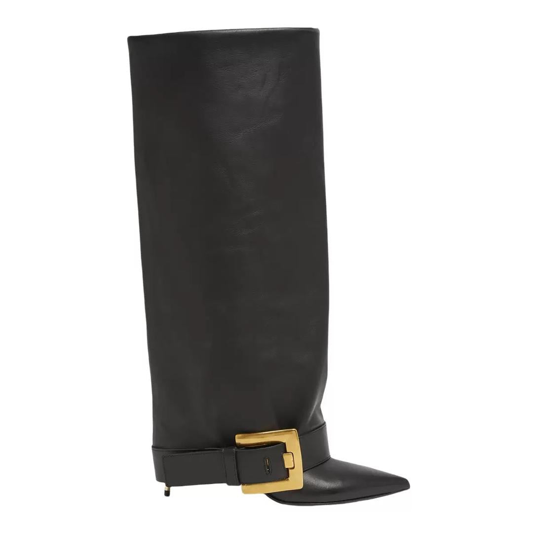 Bold Attitude Oversized Buckle Slouch Boots
