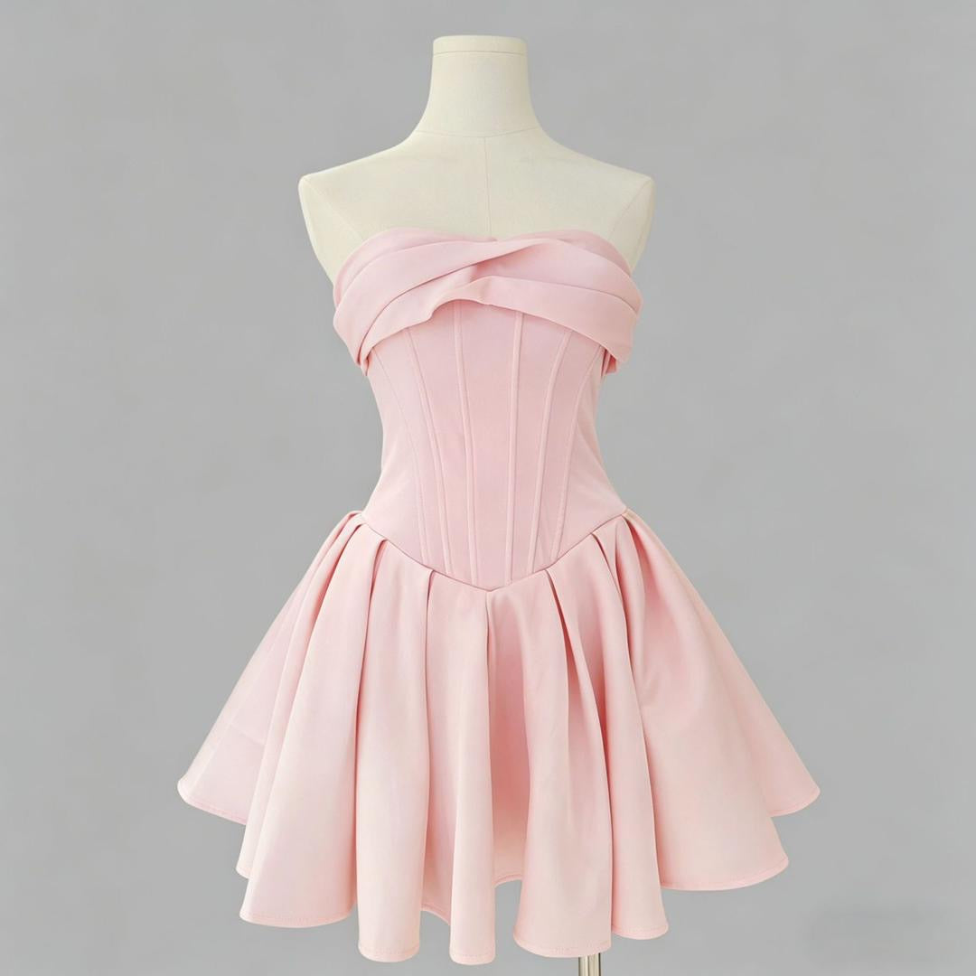 Corset Flare Mini Dress