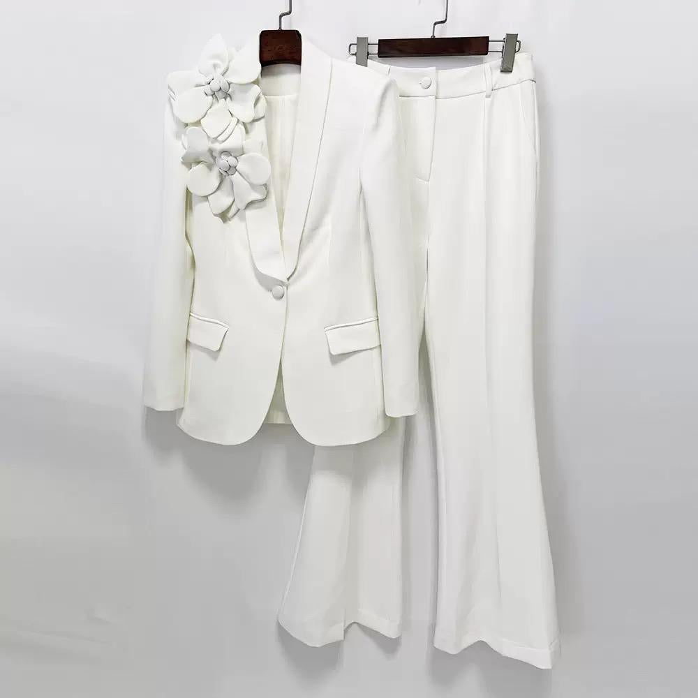 Floral Blazer & Pants Set