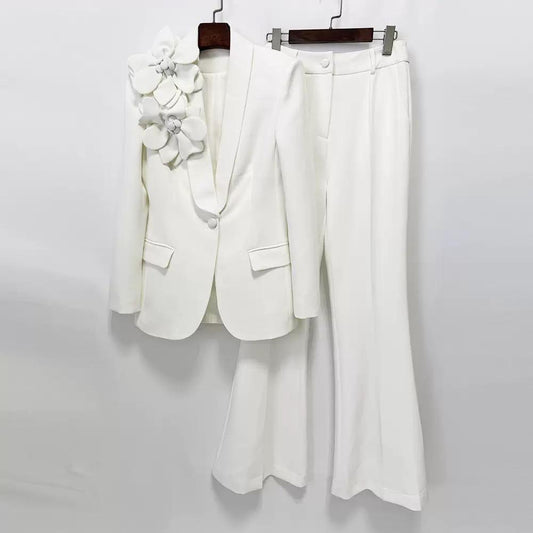 Floral Blazer & Pants Set