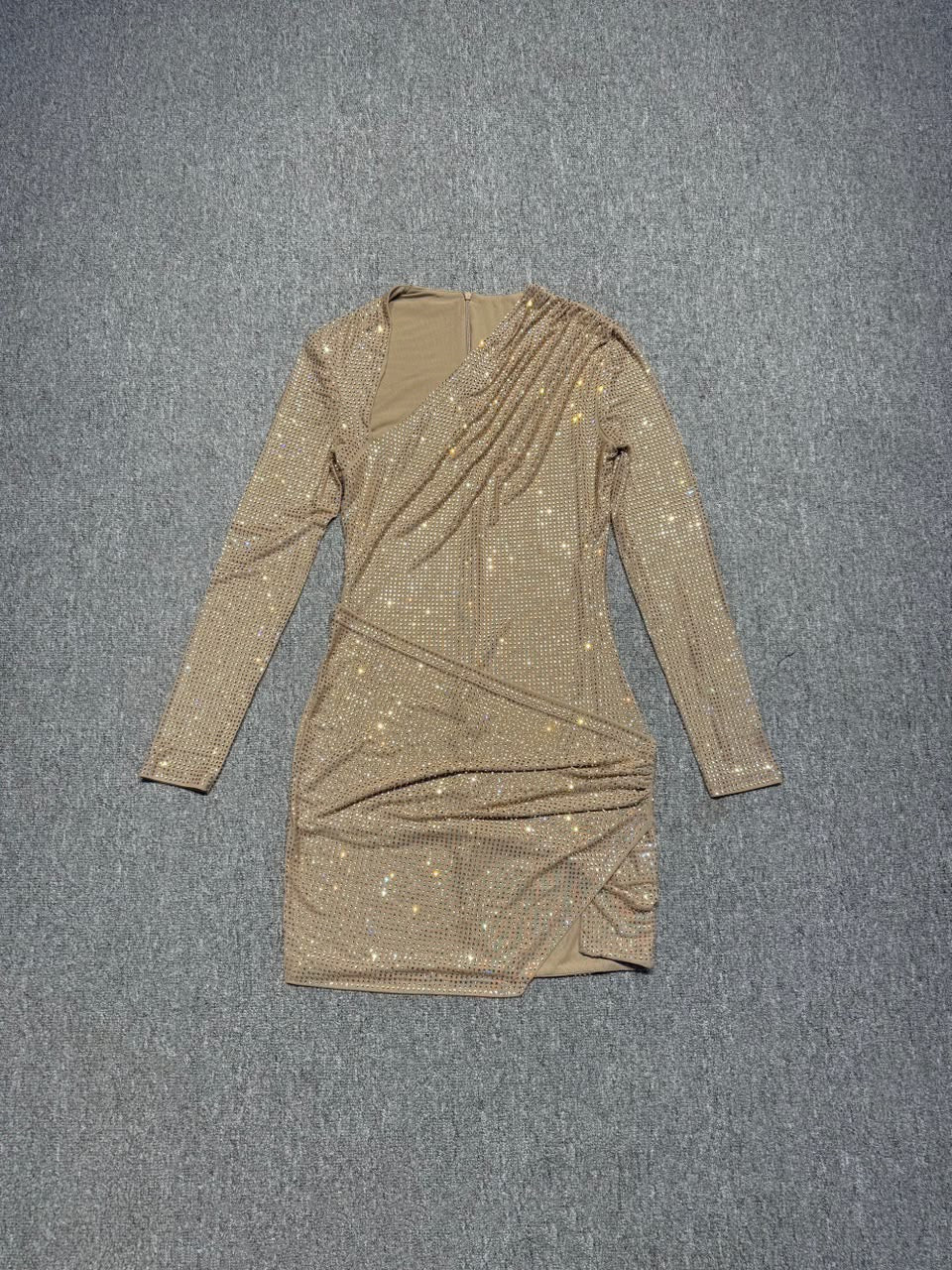 Golden Hour Crystal Mini Dress