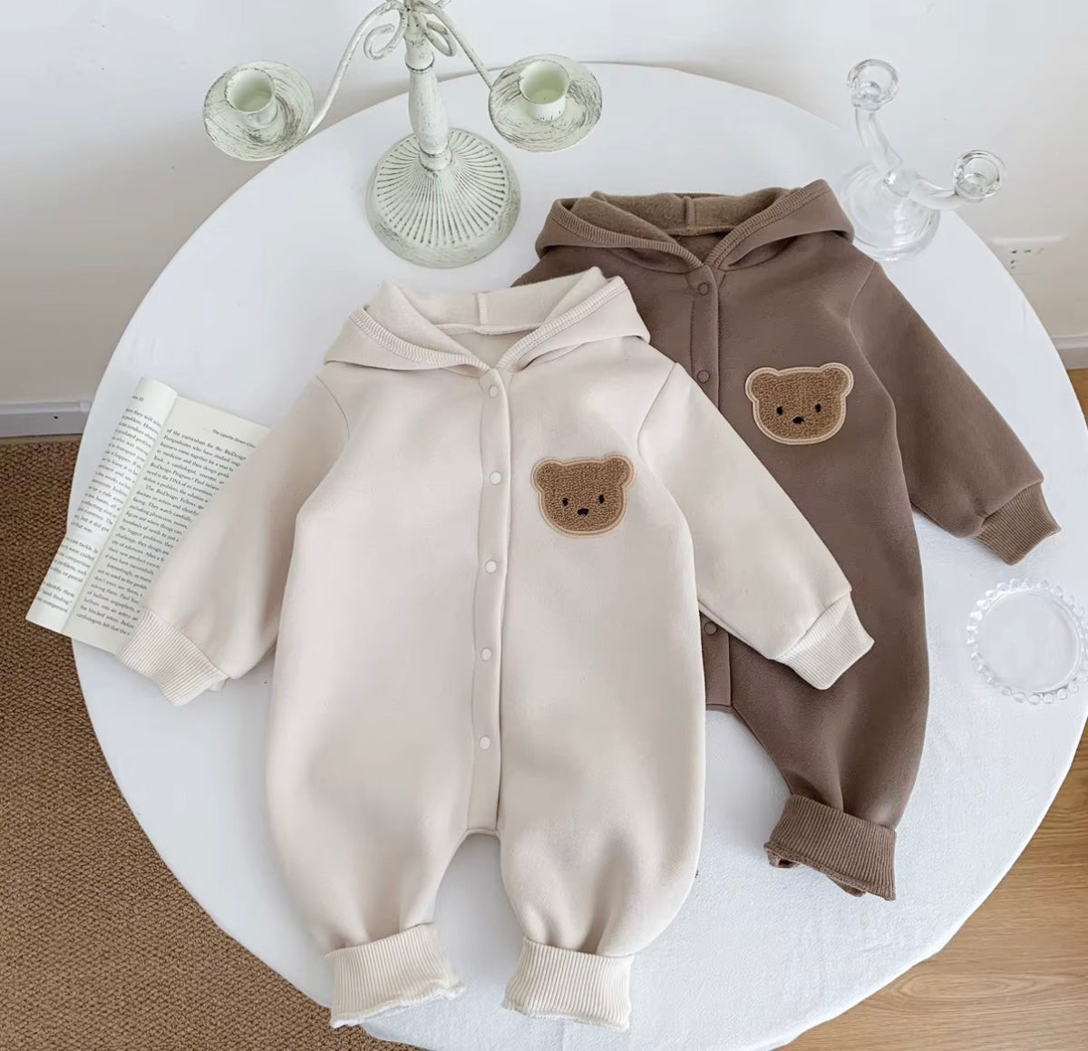 Teddy Hooded Romper
