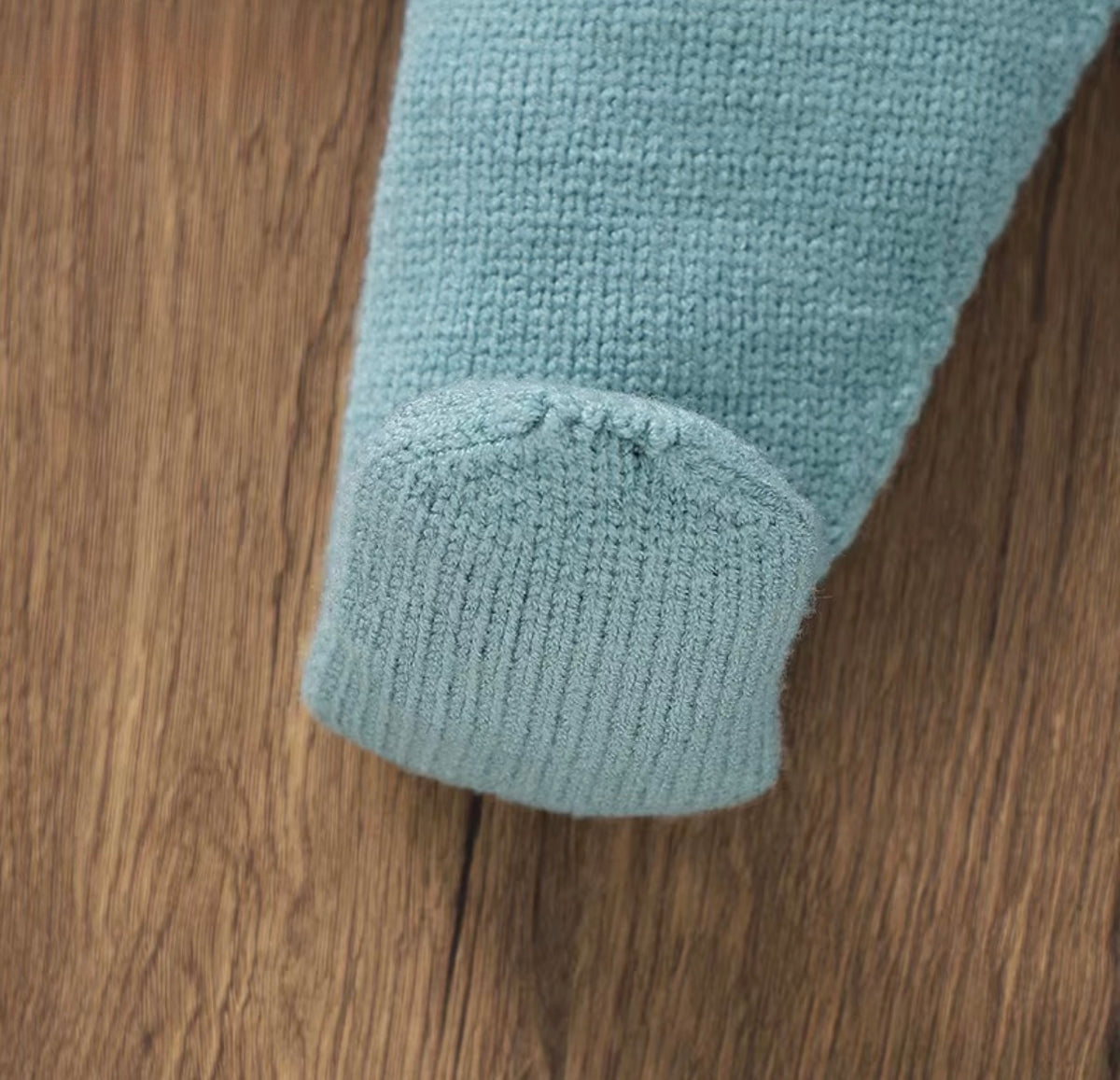 Colorblock Knit Footed Set
