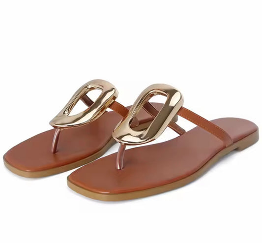 Golden Loop Sandals