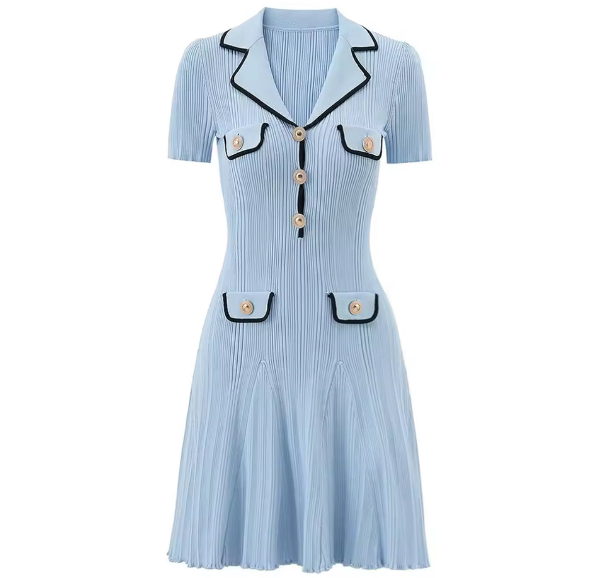 Blush Button-Down Mini Dress