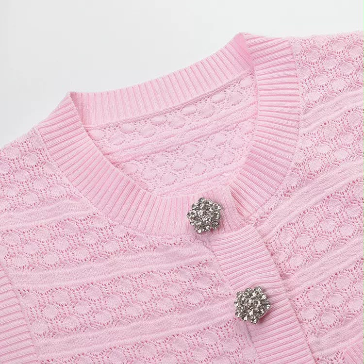 Camellia Crystal Knit Dress