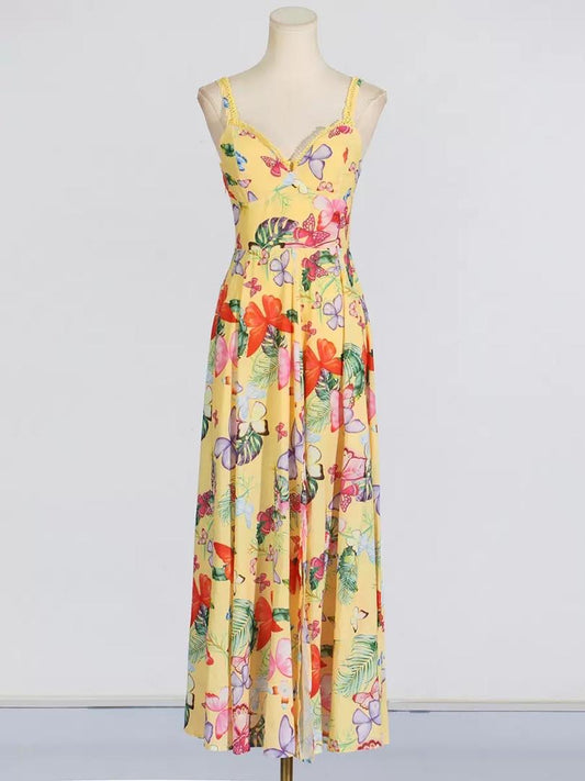 Tropical Butterfly Dream Maxi Dress
