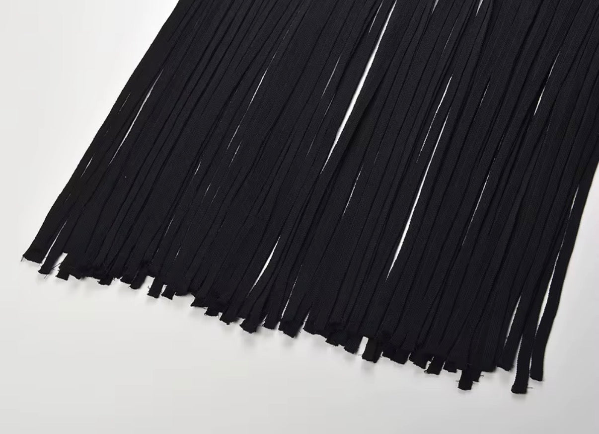 Midnight Fringe Dress