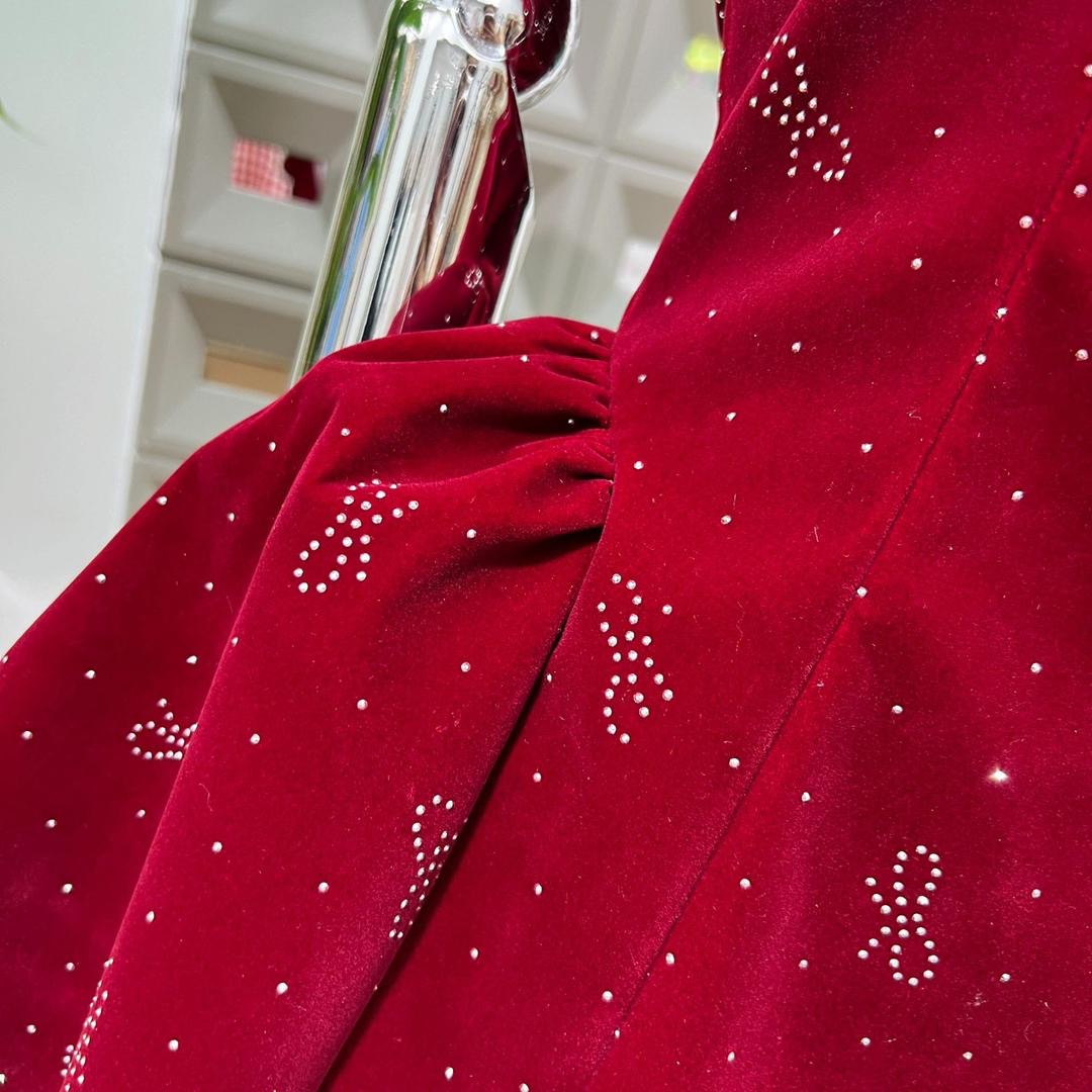 The Velvet Bow Mini Dress