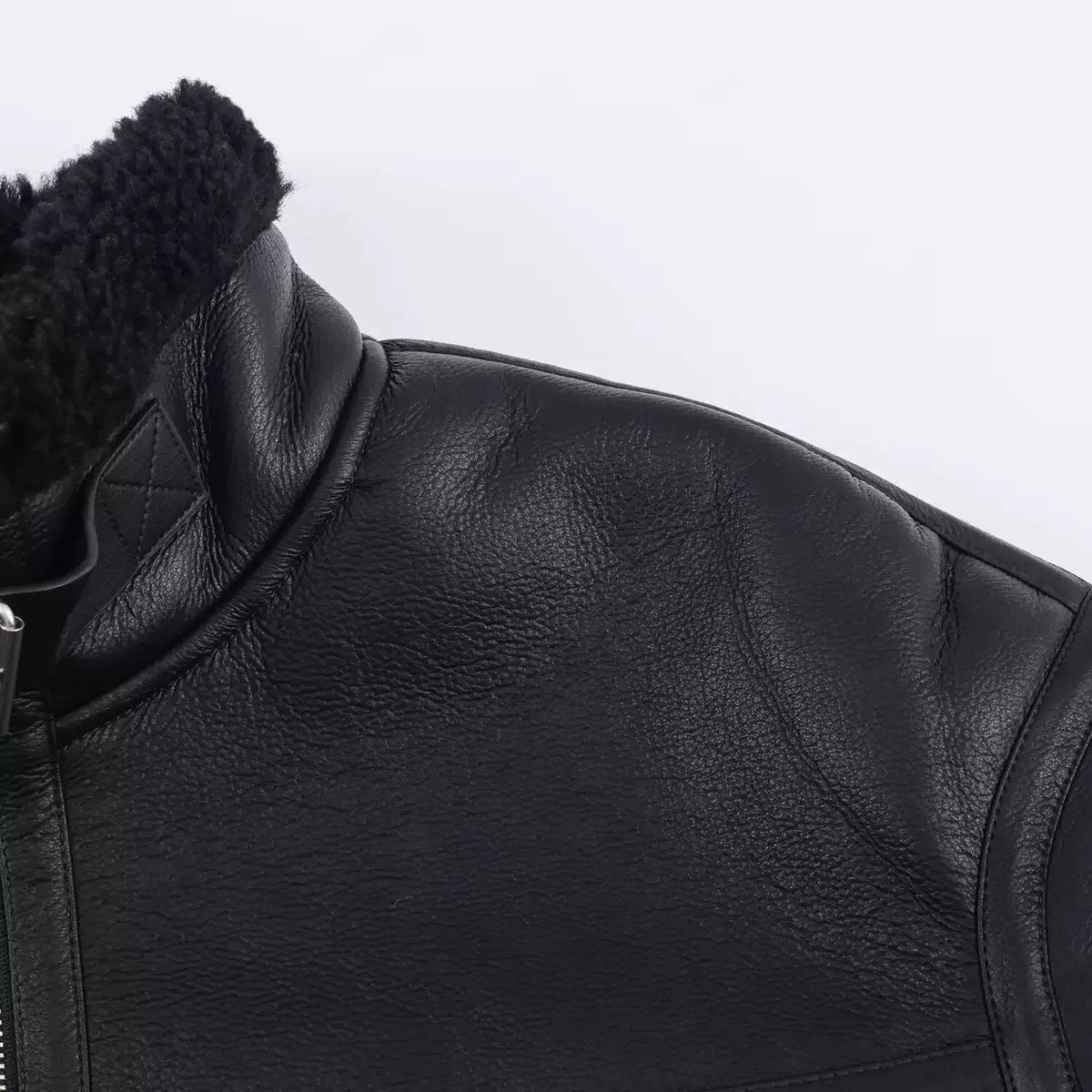 Arctic Noir Shearling Jacket