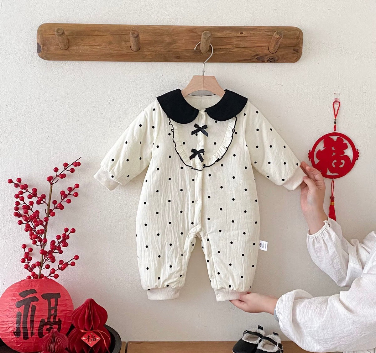 Bow Belle Polka Romper