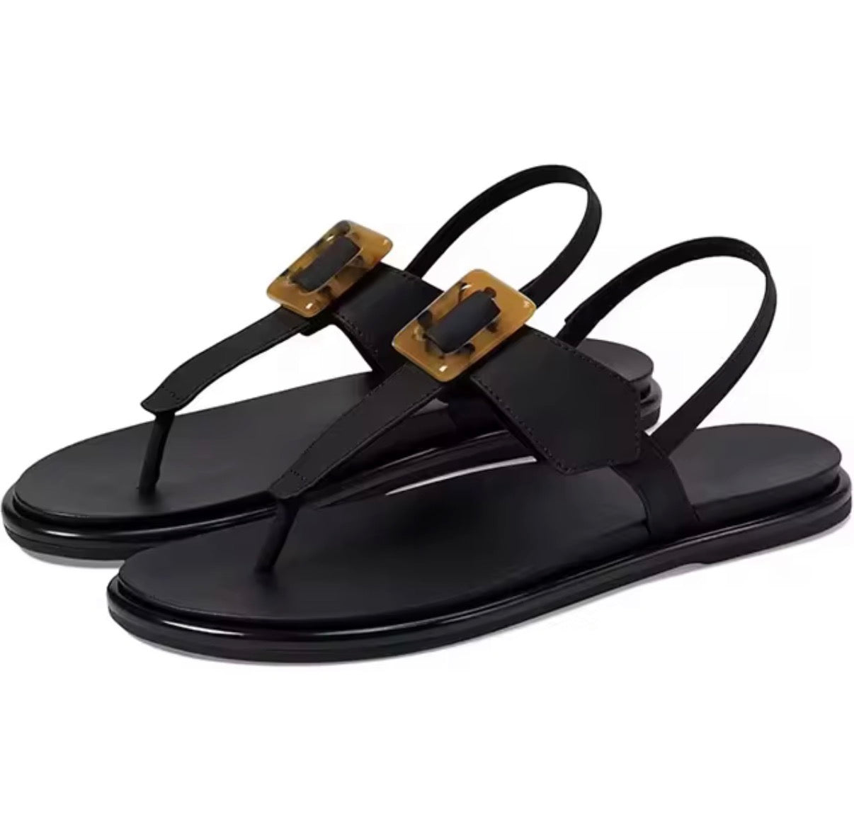 Marble Buckle Sandals