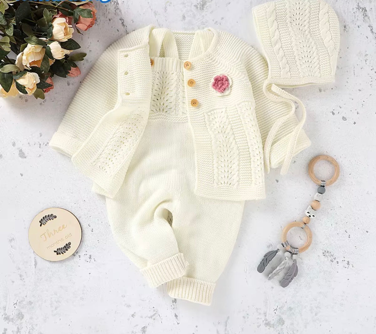 Little Blossom Knit Set