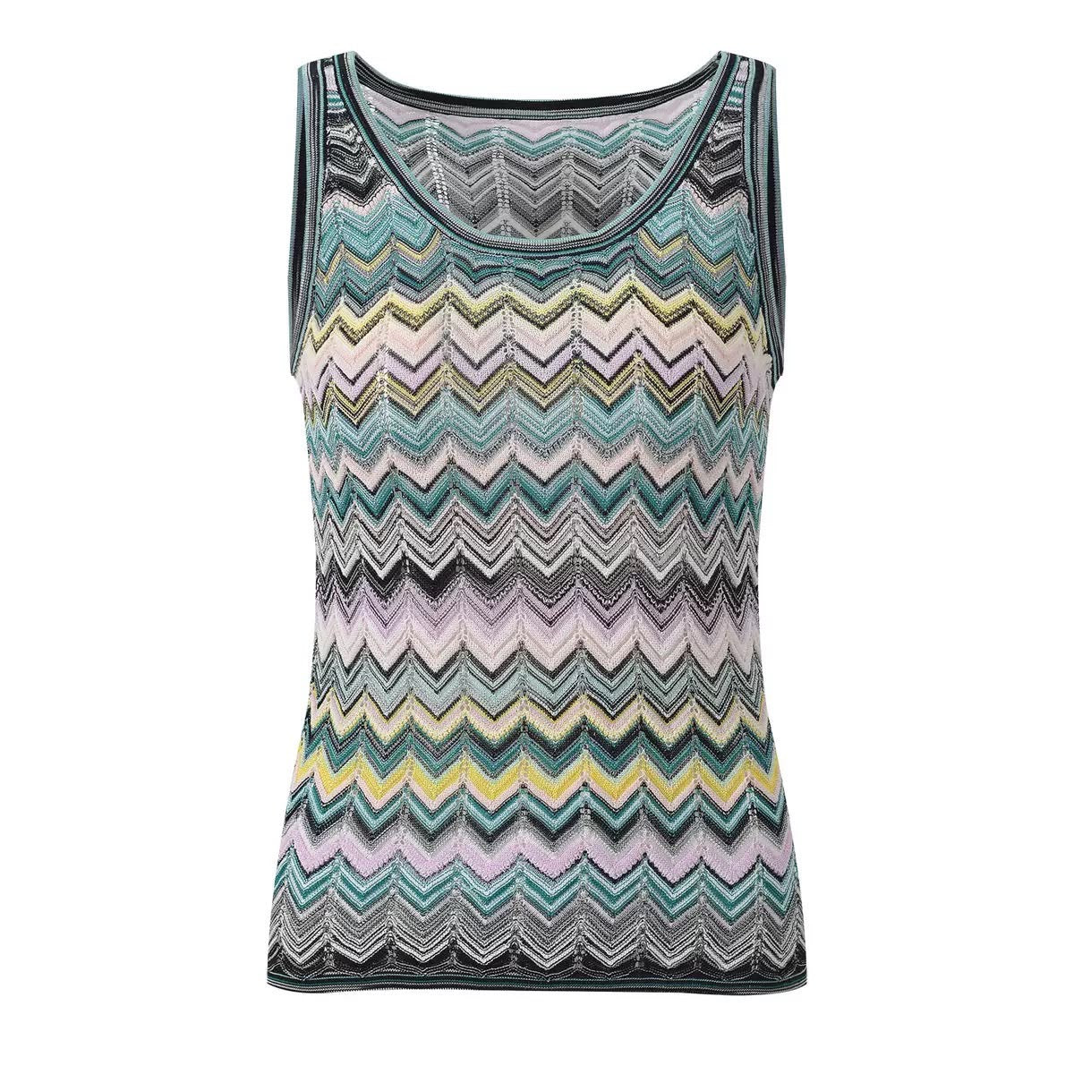 Pastel Zigzag Knit Set