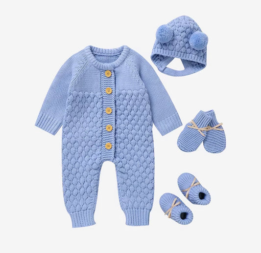Cozy Bear Cable Knit Set