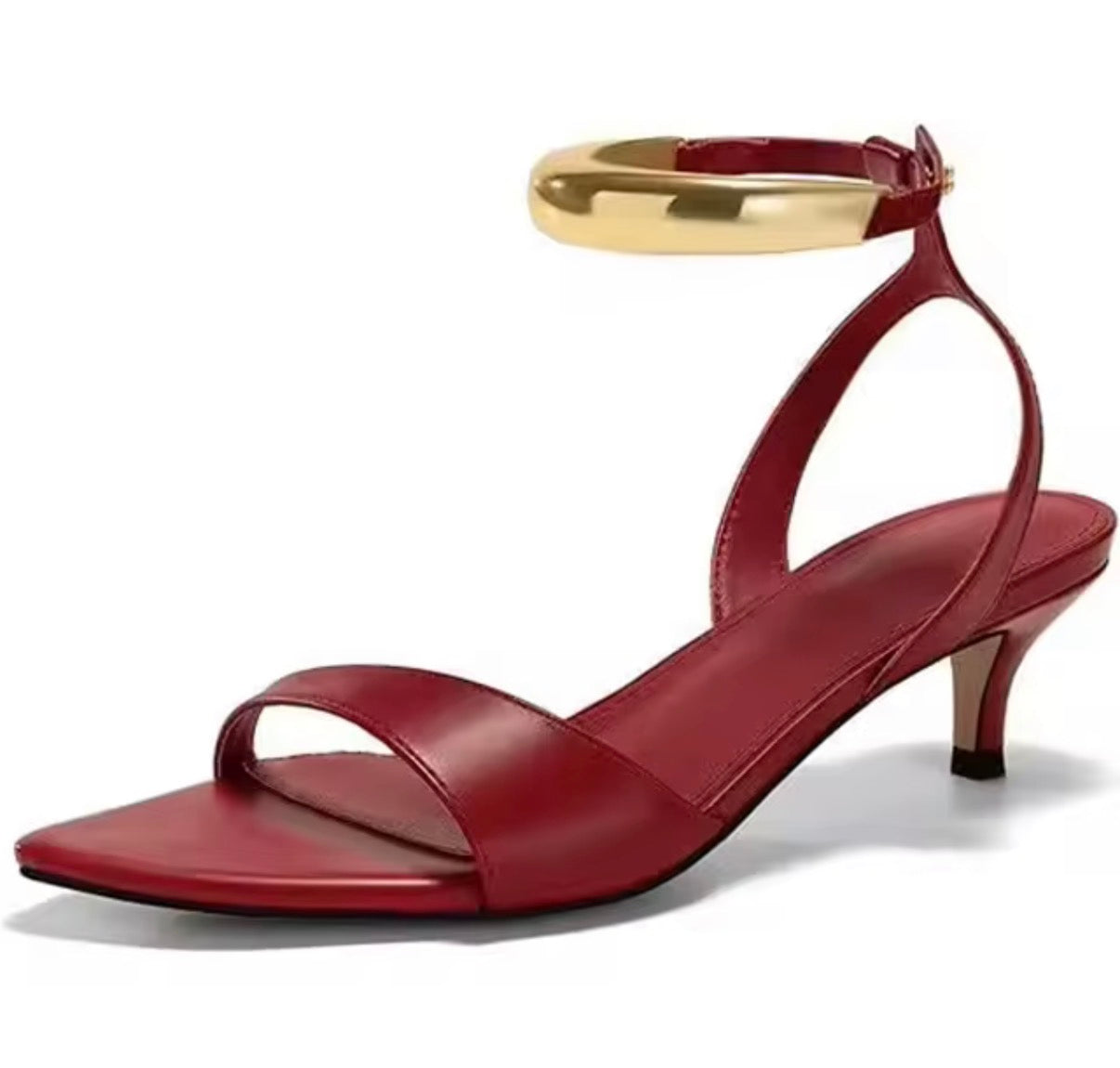 Golden Cuff Elegance Heels