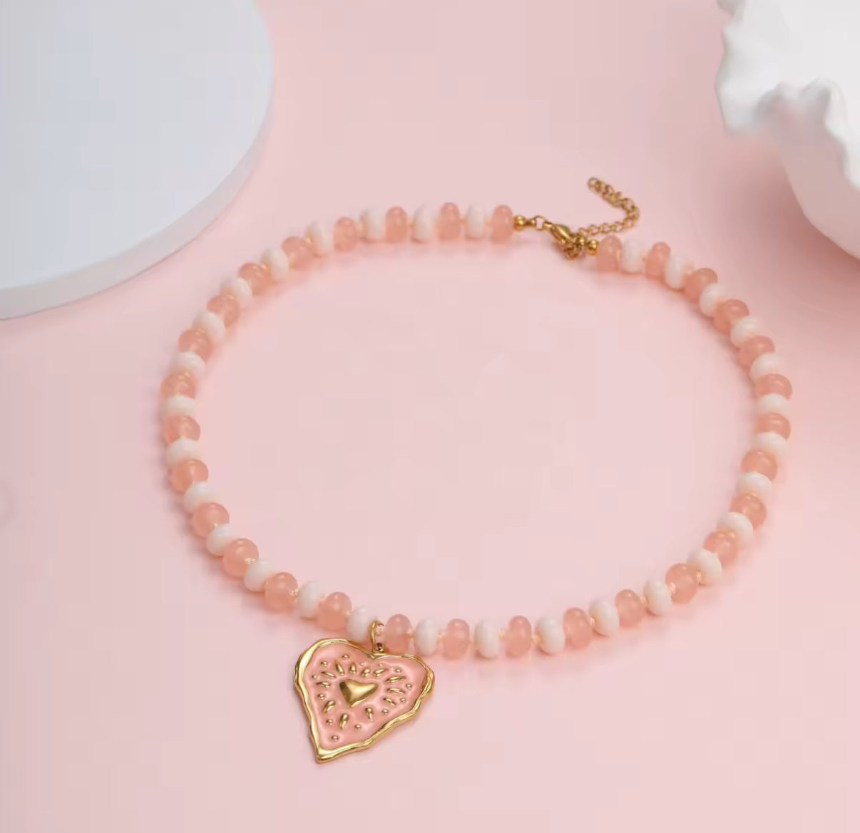 Blush Heart Necklace
