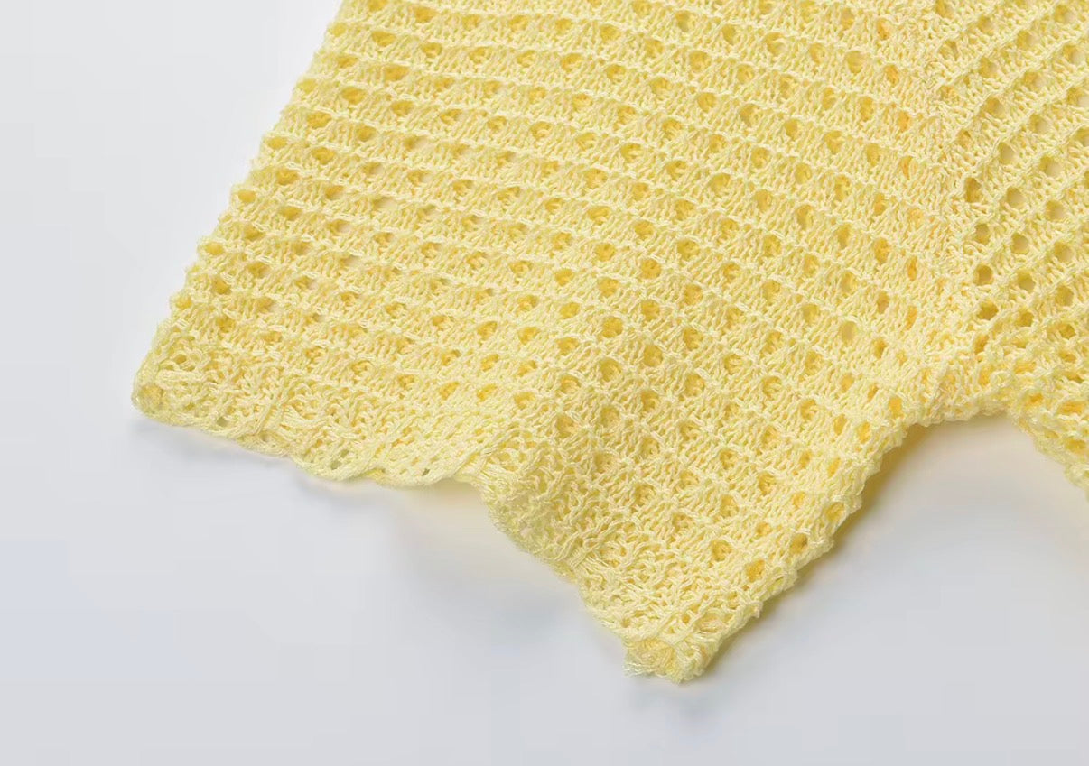 Buttercup Bloom Crochet Top