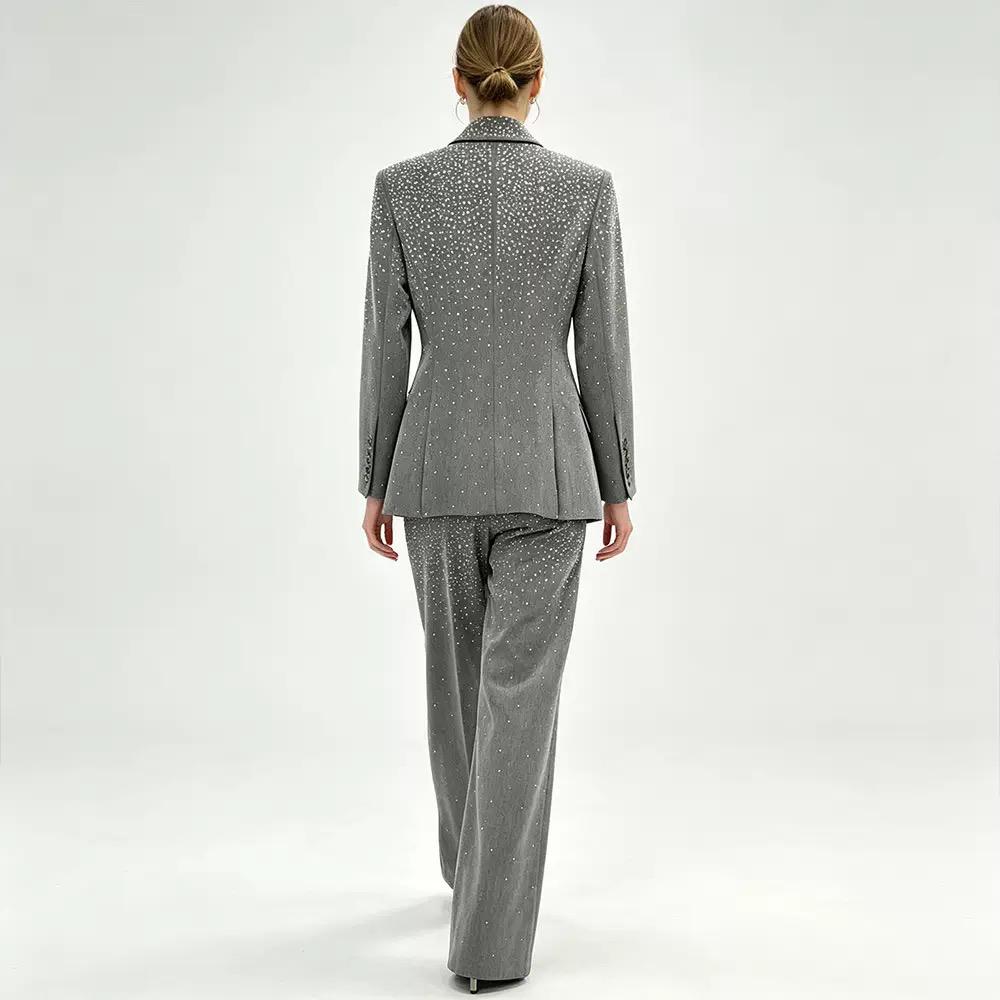 Crystal Embellished Suit Set