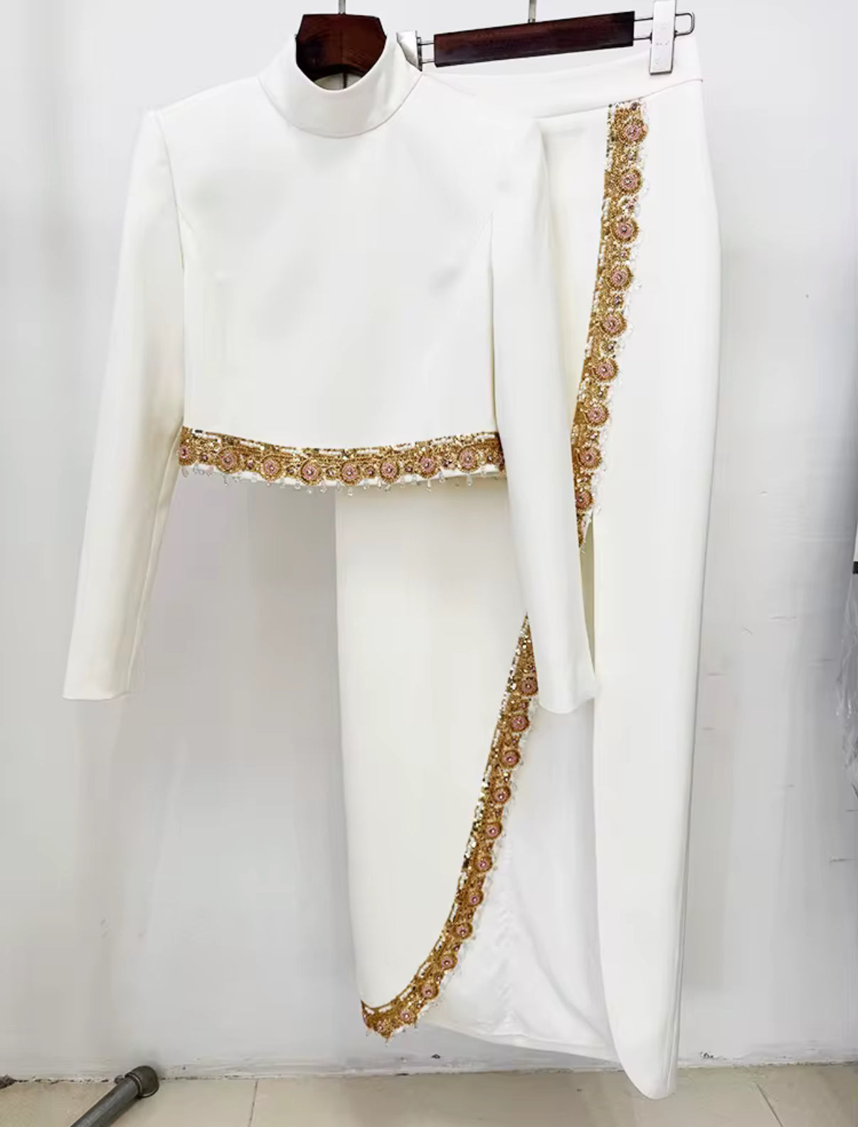 Golden Edge skirt Set