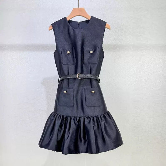Maison Chic Belted Dress