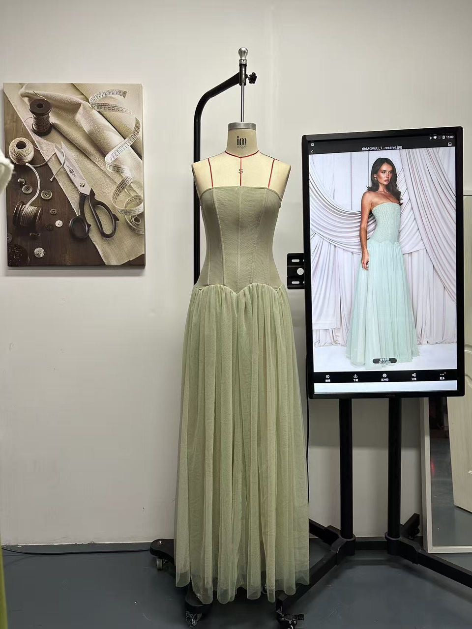 Sage Whisper Gown