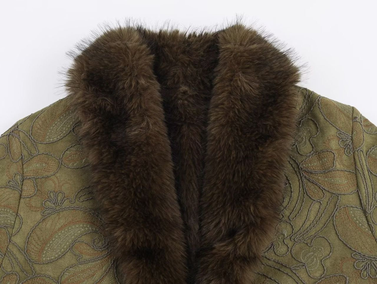 Olive Royale Fur Jacket