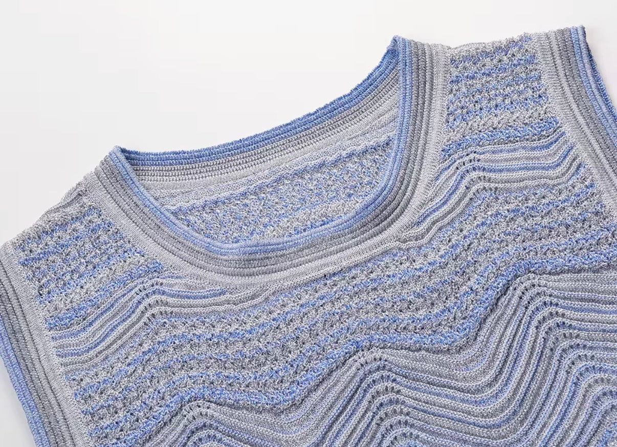 Ocean Ripple Knit Top