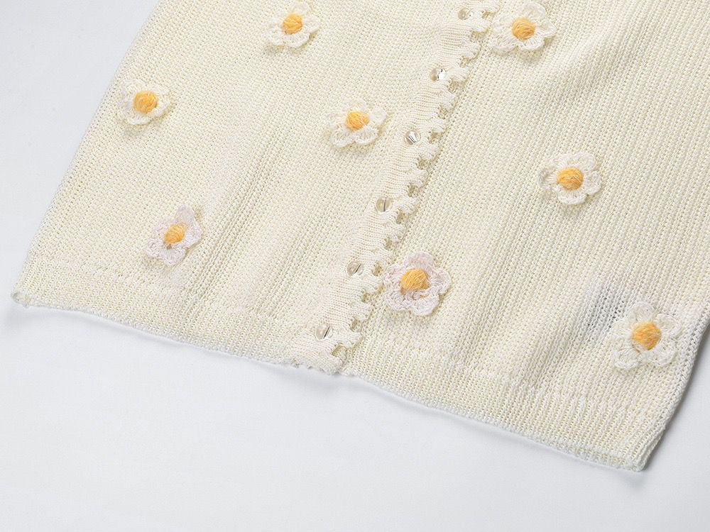 Daisy Bloom Knit Cami